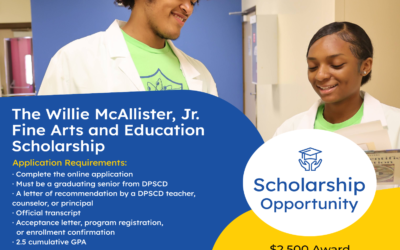 The Willie McAllister, Jr. Fine Arts and Education Scholarship