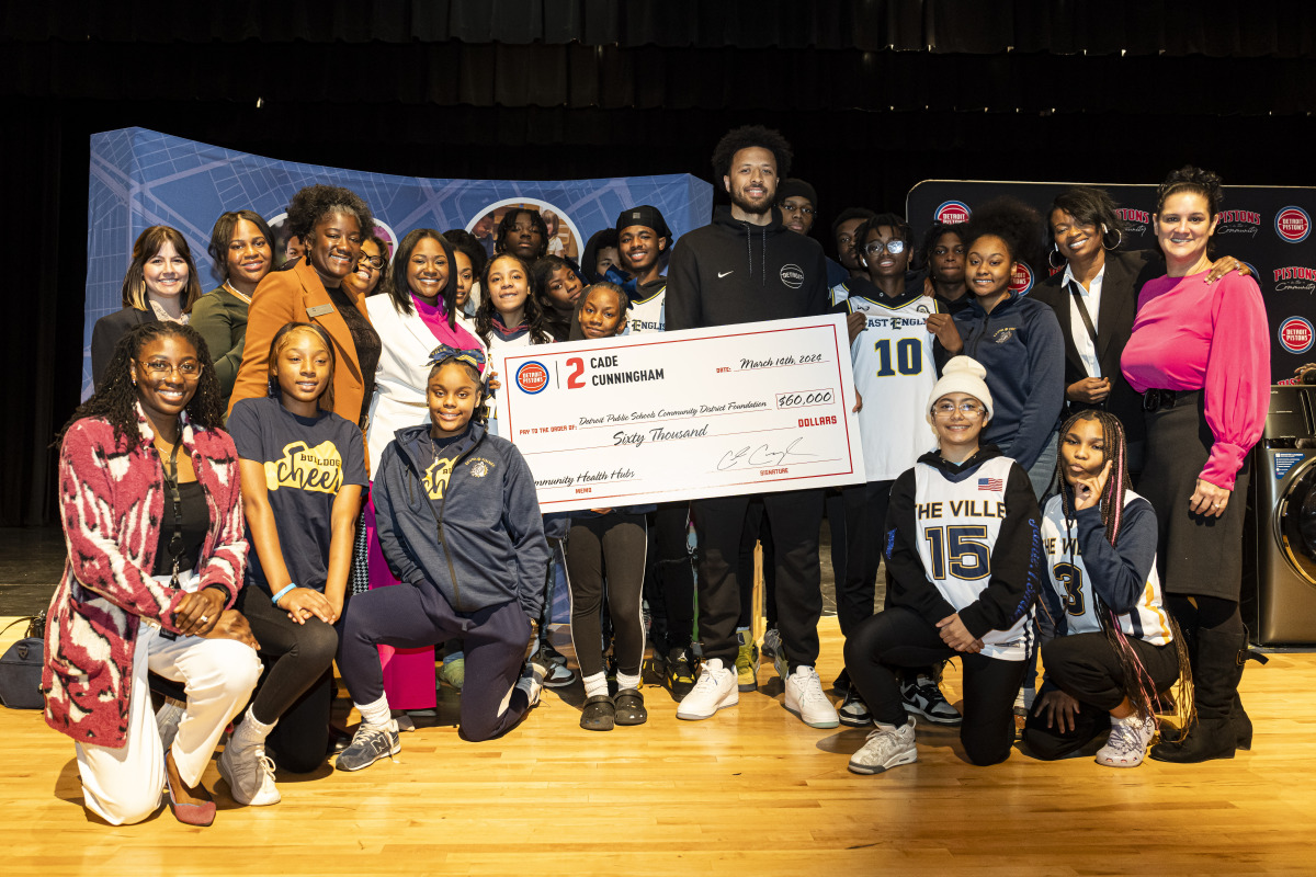 DPSCD Foundation, Cade Cunningham, and GE Appliances Team Up to Boost Health Hubs with Essentials and Laundry Units